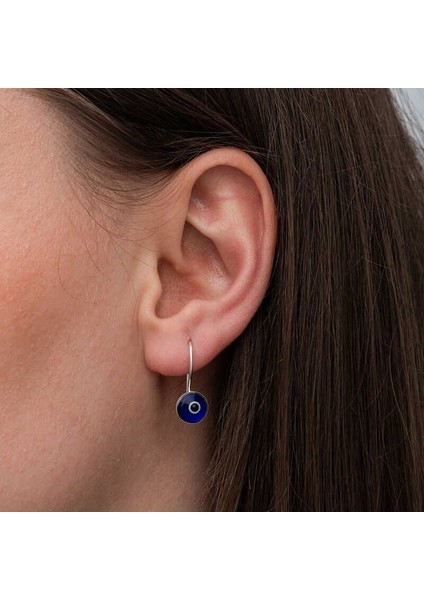 Gümüş Sallantılı Nazar Kadın Küpe fırsatları