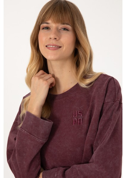Kadın Plum Sweatshirt 50314186-VR177 fiyatları