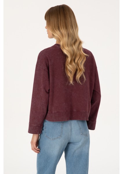 Kadın Plum Sweatshirt 50314186-VR177 indirimleri