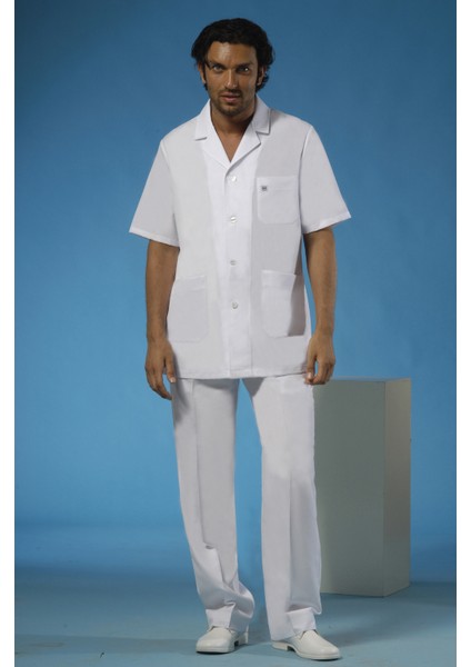 Önlük Kısa Boy Ceket Yaka Kısa Kol Erkek