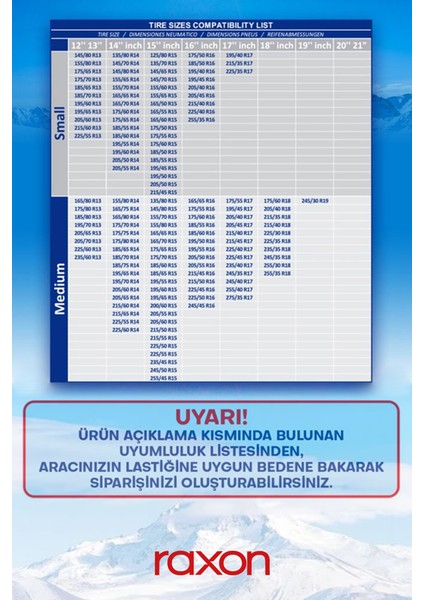 Yüksek Tutunma Pnd Serisi Kar Çorabı – Buzlu ve Karlı Yollarda Üstün Kavrama indirimleri