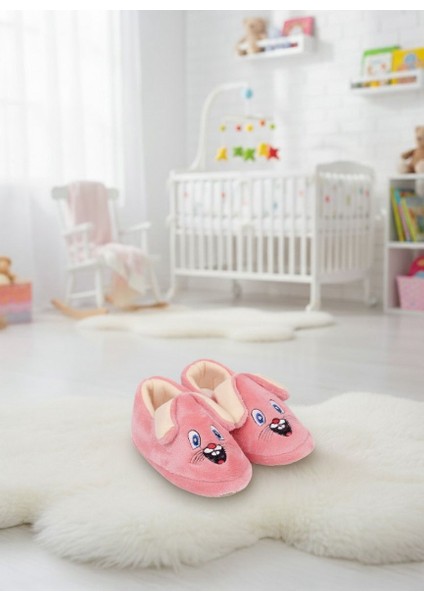 Ultra Yumuşak Tavşan Suratlı Bebek & Çocuk Panduf – Kaymaz Taban, Sıcacık Kışlık Model