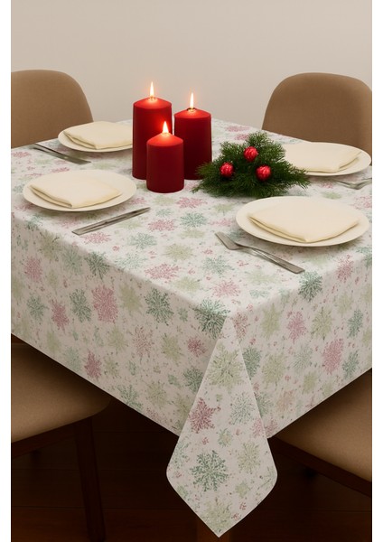 “kar Tanesi Masalı” Duck Kumaş Masa Örtüsü – 145X170 Cm, Su Geçirmez