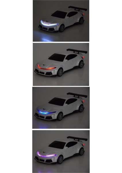 Uzaktan Kumandalı Müzikli LED Işıklı Şarj Istasyonlu Otomatik Parklı 18 Km/h Yapan Tesla Araba 29CM