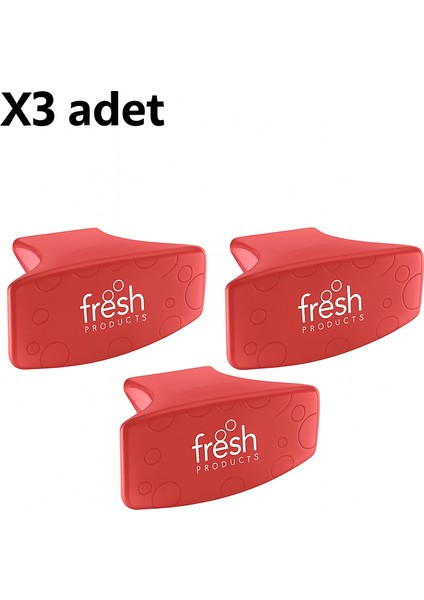 Fresh Clip 2.5 Kiwi & Grapefruit Wc Koku Önleyici (Kırmızı) x 3 Adet