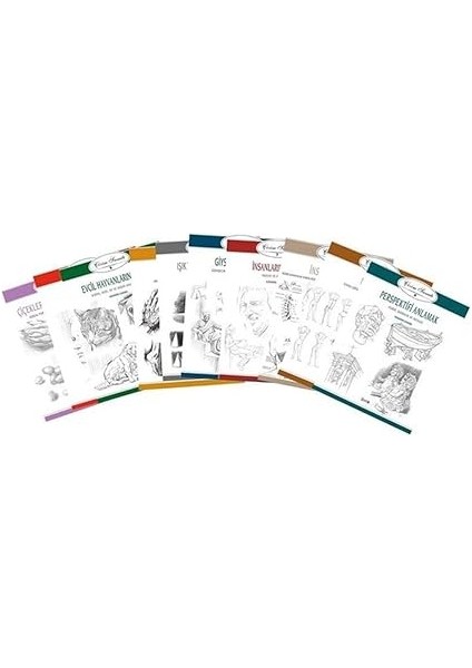 Gizli Yüz + Gökçen 3 - Güz Yağmurları (Ciltli - Özel Baskı) + Çizim Sanatı Serisi Seti 10 Kitap modelleri