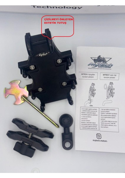 Progrıp – Titreşim Önleyicili Motosiklet Telefon Tutucu (Ayna Bağlantılı) fırsatları