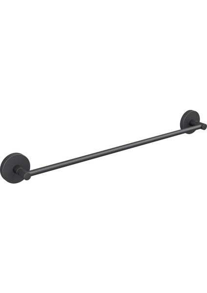 Mat Siyah Paslanmaz Pirinç Havluluk – Duvara Monte Tekli Banyo Havlu Askısı | Modern & Dayanıklı Tasarım