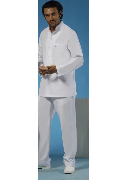 Önlük Kısa Boy Hakim Yaka Uzun Kol Erkek