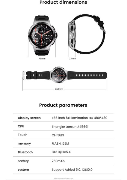 SK43 Amoled Ekran 1,65 Inc 3 Kordonlu Akıllı Saat indirimleri