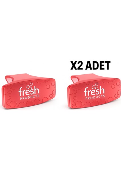 Fresh Clip 2.5 Tuvalet Wc Klozet Koku Giderici Kiwi - Grapefruit (Kırmızı) 2'li Paket