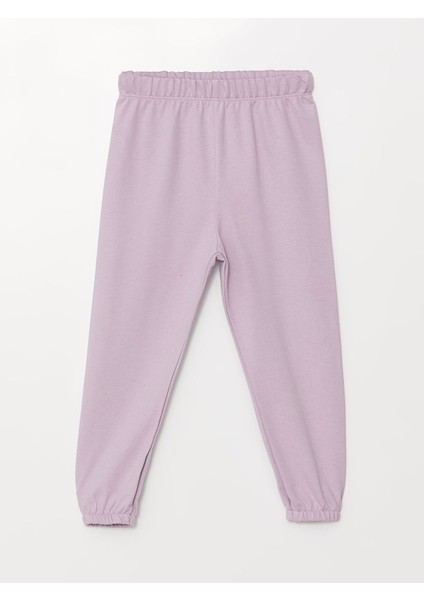 Yeni Sezon Beli Lastikli Kalın Basic Kız Bebek Jogger Eşofman Alt