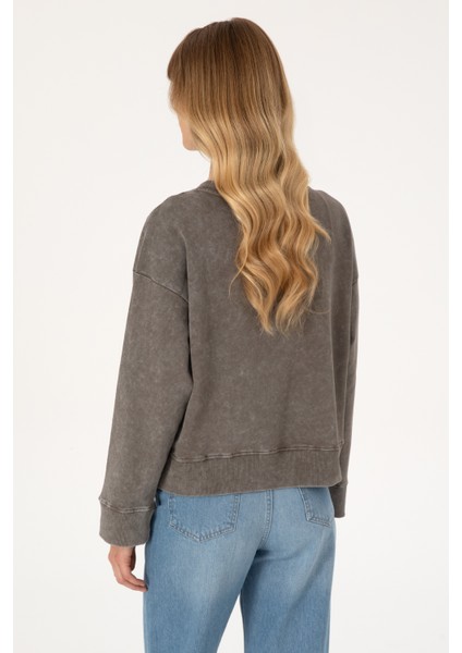 Kadın Vizon Sweatshirt 50314186-VR052 indirimleri