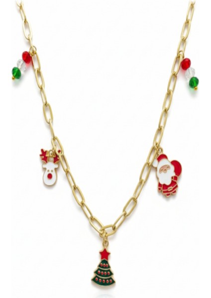 Yılbaşı Temalı Figürlü Zincir Kolye fiyatları