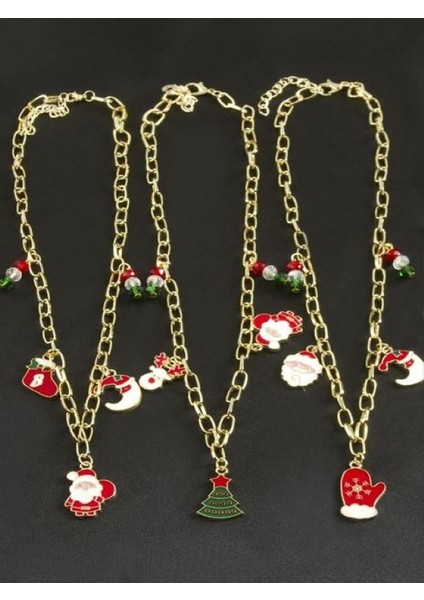 Yılbaşı Temalı Figürlü Zincir Kolye fırsatları