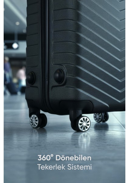 WX-1001 Siyah Kabin Boy Valiz