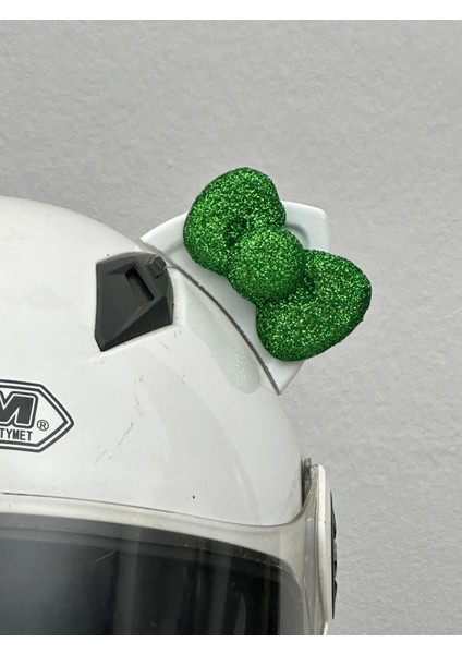 Motor & Motosiklet Yeşil Fiyonklu Beyaz Kedi Kulak Kask Dış Aksesuarı indirimleri