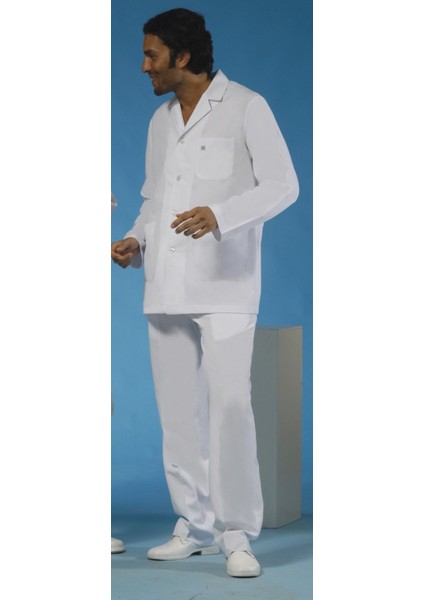 Önlük Kısa Boy Uzun Kol Ceket Yaka Erkek