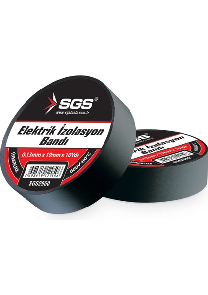 Elektrik Izolasyon Bandı Siyah 19MM*10YRD