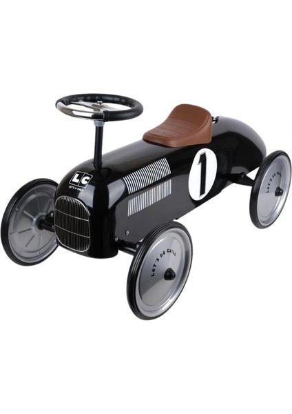 Metal Gövdeli Siyah Vintage Klasik Araba Çocuk Sürüş Oyuncağı Pedalsız Minik Araba fiyatları