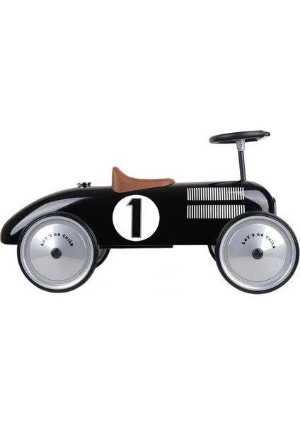 Metal Gövdeli Siyah Vintage Klasik Araba Çocuk Sürüş Oyuncağı Pedalsız Minik Araba fırsatları