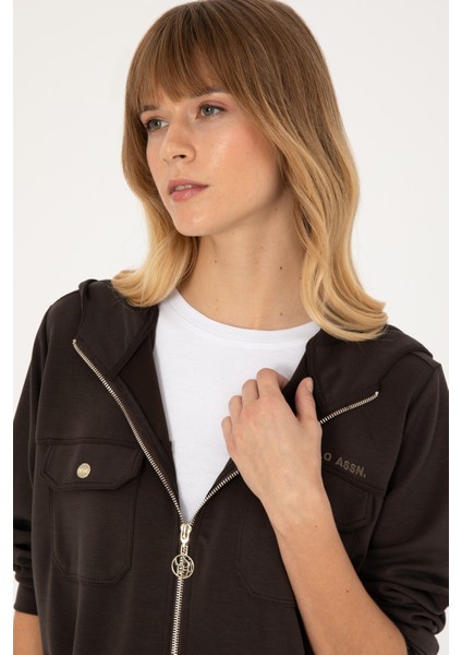 Kadın Koyu Kahverengi Sweatshirt 50309102-VR084 fiyatları