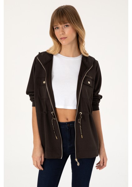 Kadın Koyu Kahverengi Sweatshirt 50309102-VR084 modelleri