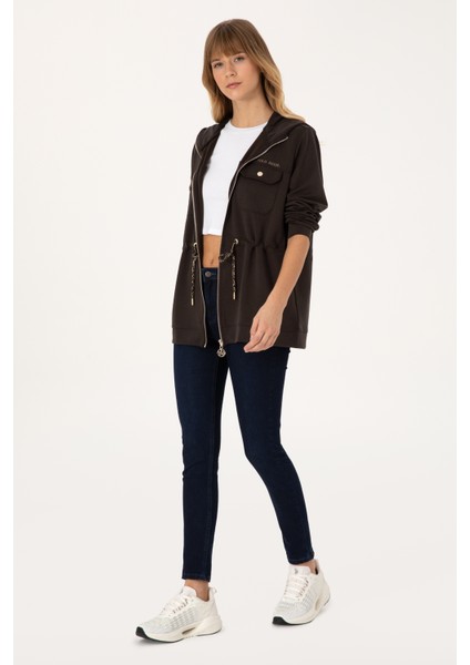 Kadın Koyu Kahverengi Sweatshirt 50309102-VR084 fırsatları