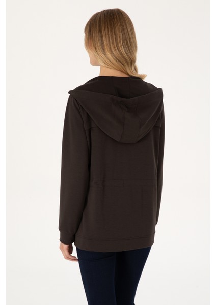 Kadın Koyu Kahverengi Sweatshirt 50309102-VR084 indirimleri