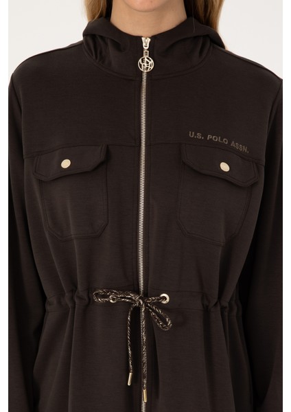 Kadın Koyu Kahverengi Sweatshirt 50309102-VR084