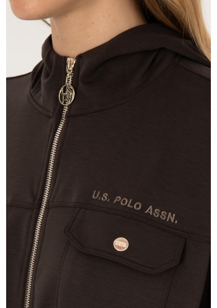 Kadın Koyu Kahverengi Sweatshirt 50309102-VR084