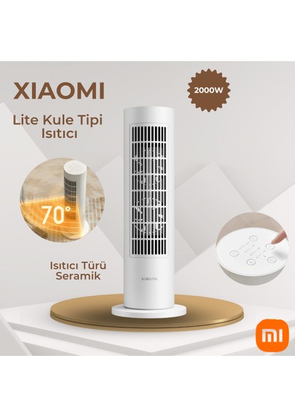 Smart Graphene Heater 2000 W Seramik Fanlı Isıtıcı