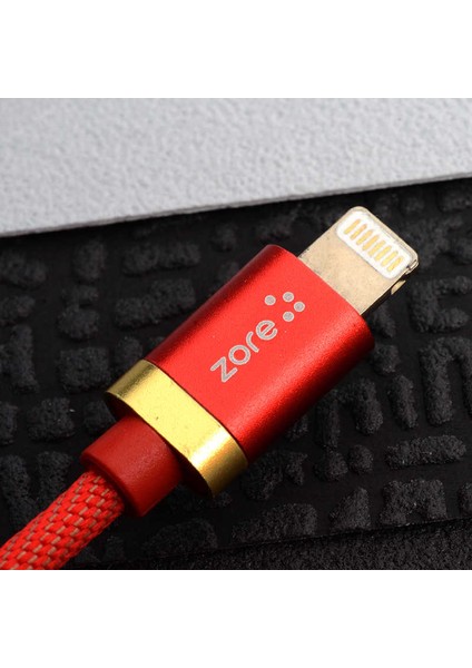 Kırmızı Poro Lightning USB Kablo 1m indirimleri