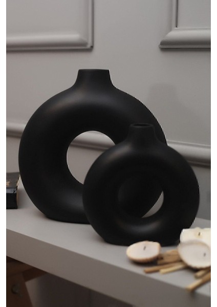 Halka Vazo Bohem Vazo Biblo Ikili Set 524XSERI