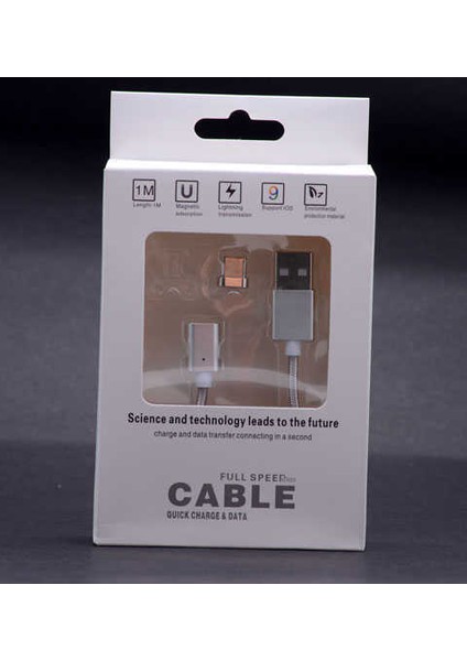 Siyah Type-C Mıknatıslı USB Kablo fiyatları