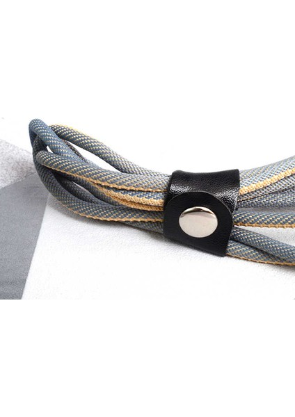 Siyah-Gold Poro Micro USB Kablo 1m