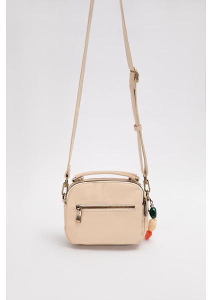 Etnik Desen Askılı Bohem Tarz Günlük Küçük El ve Omuz Çantası 930376 Krem fırsatları