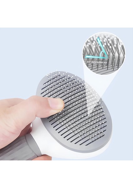 Otomatik Temizlenen Tüy Toplama Tarağı – Basmalı Mekanizmalı Kedi & Köpek Tarağı indirimleri