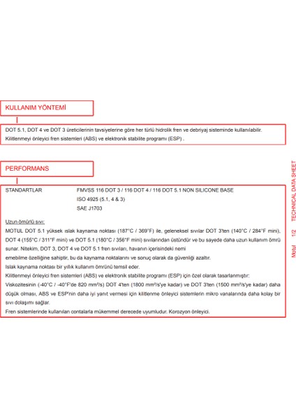Dot 5.1 Fren Hidroliği 500 ml fiyatları