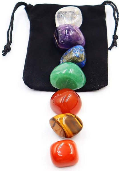 7 Çakra ( Özgüven ve Cesaret Için Şifa ) Doğal Taş Set