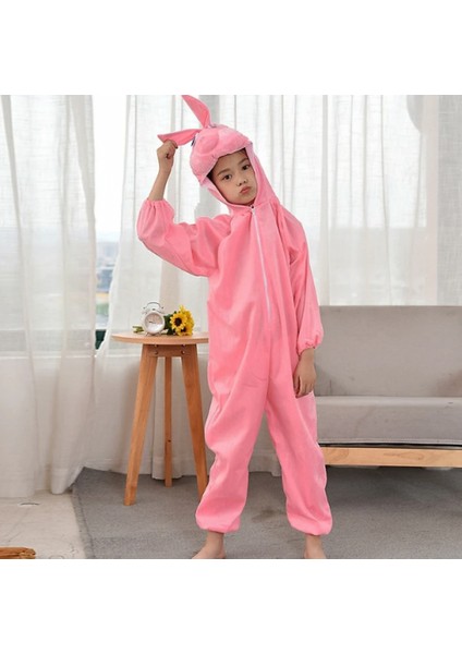 Çocuk Tavşan Kostümü Pembe Renk 4-5 Yaş fırsatları