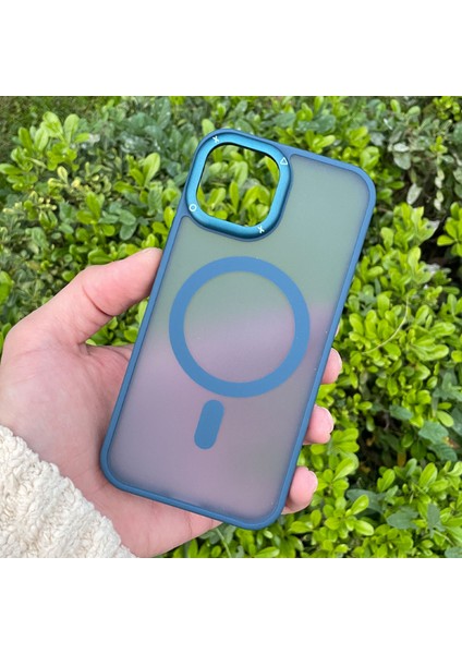 Apple iPhone 12/12 Pro Kılıf Magsafe Wireless Şarj Özellikli Kamera Detaylı Mat Silikon Kapak fiyatları