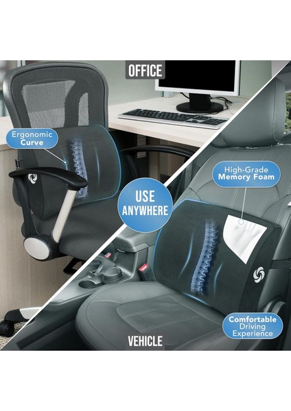 Ortopedik Visco Bel Yastığı, Rahat ve Destekleyici Ofis Minderi fiyatları