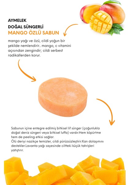 Sabun Mango Özlü - Doğal Banyo Süngerli Sabun fiyatları