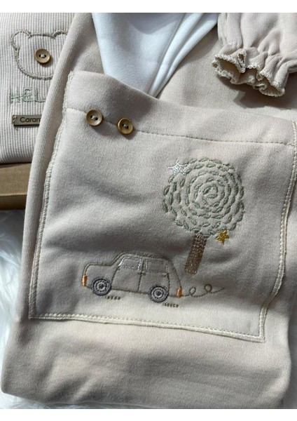 Sincap ve Araba Desenli Caramel 10'lu Hastane Çıkışı modelleri