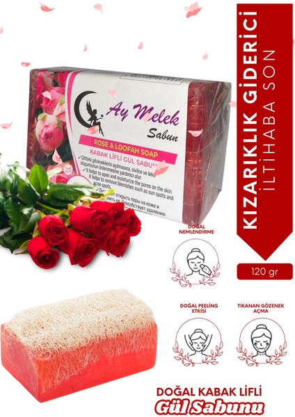 Sabun Doğal Kabak Lifli Gül Sabunu