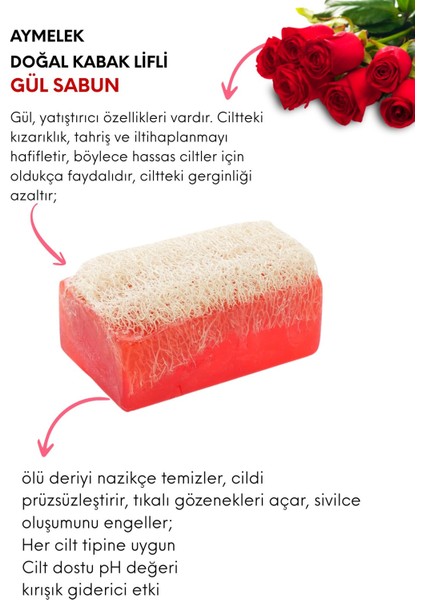 Sabun Doğal Kabak Lifli Gül Sabunu fiyatları