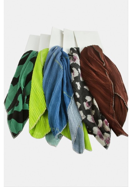 Zr Karışık Pliseli Fular 50 cm