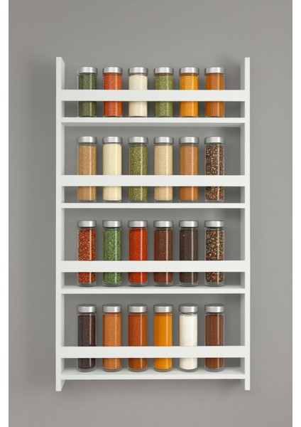 %100 Mdf 4 Raflı 120 x 74 cm Genel Kullanım Amaçlı Kitaplık Baharatlık Kahve Köşesi Raf Stand fiyatları