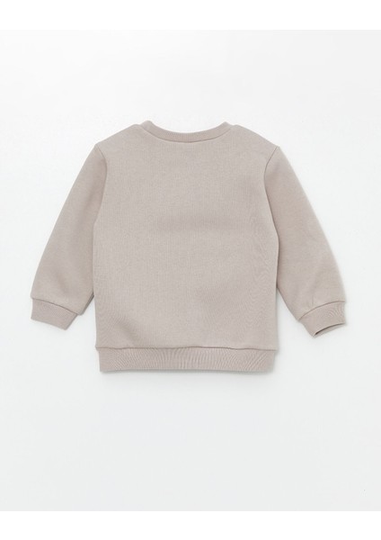 Yeni Sezon Bisiklet Yaka Kalın Baskılı Kız Bebek Sweatshirt fiyatları